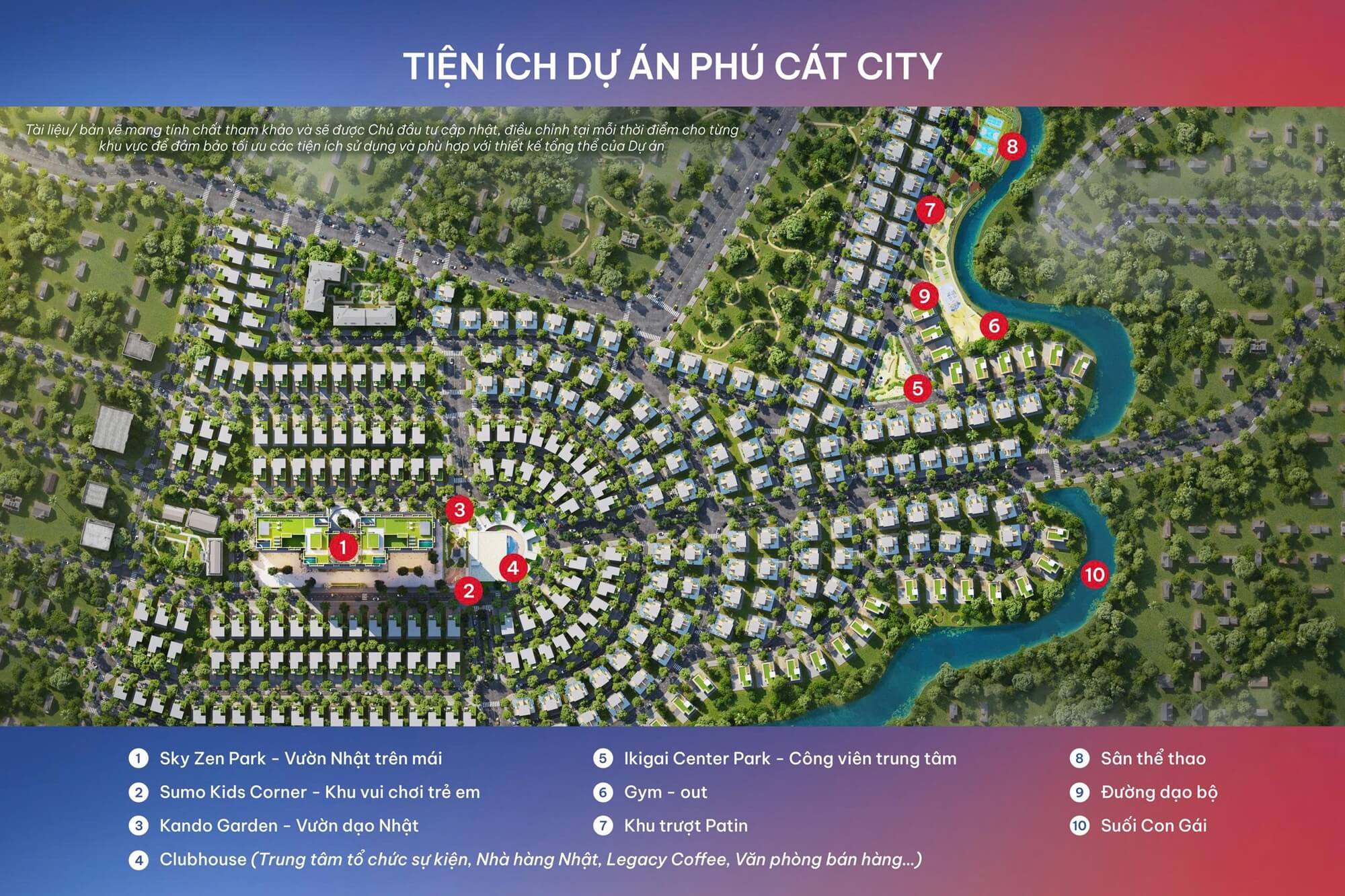tiện ích ngoại khu dự án legacy hinoiri hòa lạc