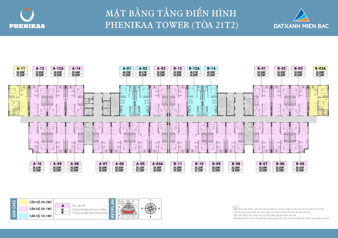 mặt bằng dự án phenikaa tower hòa lạc