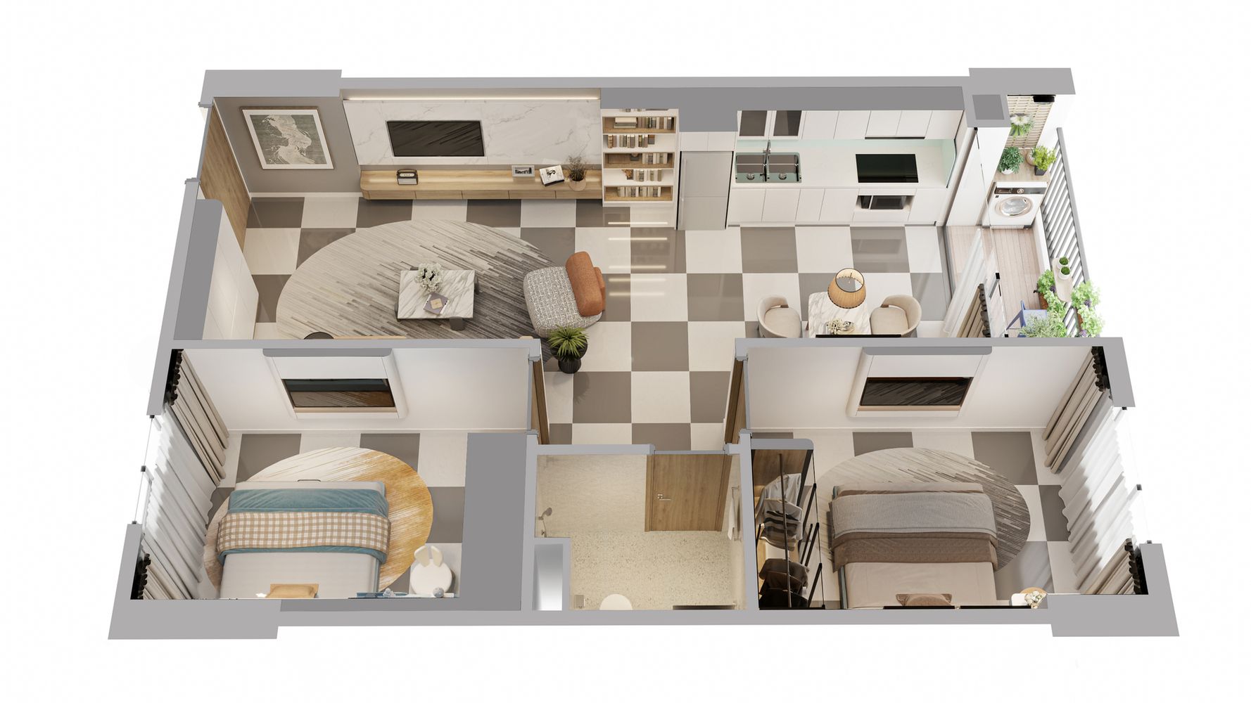 thiết kế căn hộ phenikaa tower hòa lạc