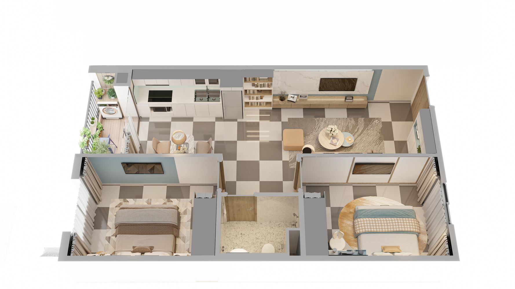 thiết kế căn hộ phenikaa tower hòa lạc