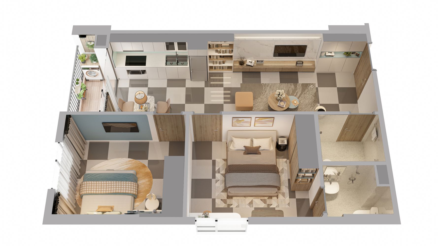 thiết kế căn hộ phenikaa tower hòa lạc