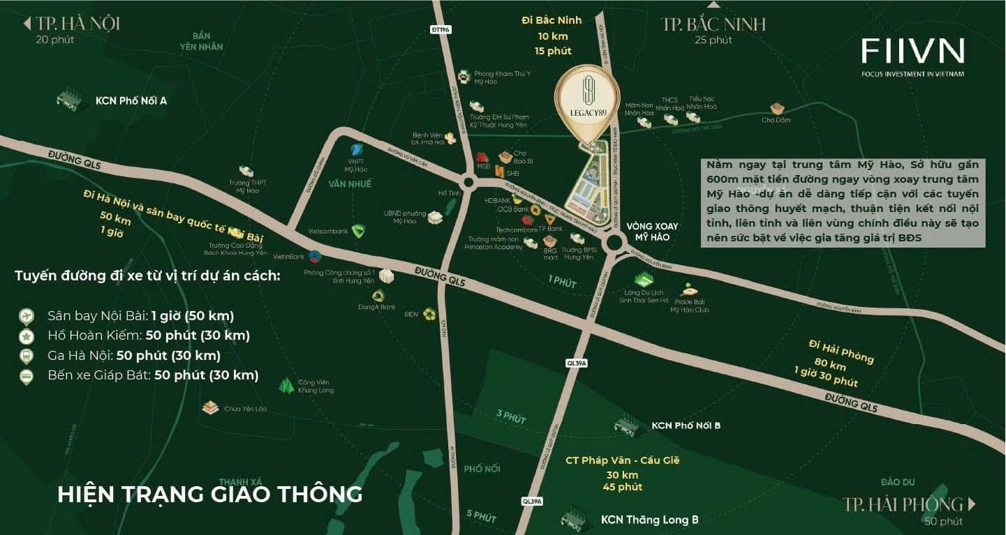 vị trí dự án legacy89 mỹ hào hưng yên